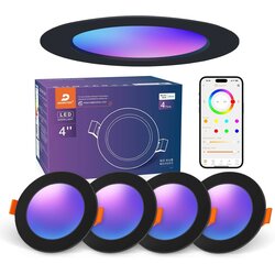 DUSKTEC 4x 122mm RGBW LED vgradna svetilka 10 W Cene