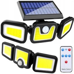  100 led cob solarna zidna svjetiljka sa senzorom pokreta 2400 mah ip67 daljinskim upravljačem Cene