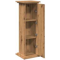 vidaXL Stalak za izložbu s spremištem boja hrasta 31x30x90 cm drveni Cijene