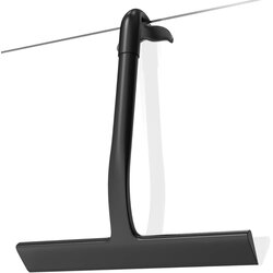 INF Silikonska brisalka za tuš - 145° ukrivljena za steklo in ogledala Black, (5000158687) Cene