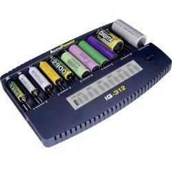 AccuPower Punjač okruglih stanica Nikalj-kadmijev, Nikalj-metal-hidridni, Litijev-ionski IQ312 10340, 10350, 10440, 10500, 12500 Cene