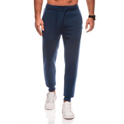 Edoti Men's BASIC uniform jogger sweatpants - navy blue Cene