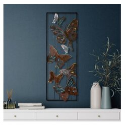 WALLXPERT Zidna dekoracija Leptir 3, 32 x 90 x 4 cm, Bakrene boje Cijene