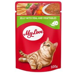 My Love HRANA ZA MAČKE ŽELE SA TELETINOM I POVRĆEM 100g Cene