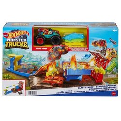Hot Wheels Monster Trucks Explosive Garage igralni komplet Cene