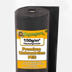 Aquagart 15 m² vrtni flis plevel flis zastirka flis mleta tkanina 150 g 1,5 m širok PES, (22074216) Cene