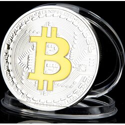 Bitcoin Kovanica - Srebrna / Zlatna KP3114 Cene
