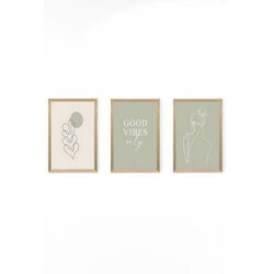 Wallxpert set 3 dekorativne slike Artsycllct13 Cene