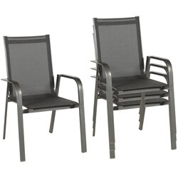 Acamp Stol Urban, 4 Delni Set, Siva Cene