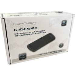LC Power kućište vanjskog tvrdog diska, 3.2 2x1 Type C, M.2 NVMe SSD, LC-M2-C-NVME-2 Cene