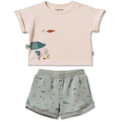 Baby Cosy komplet 2/1 (majica kr, šorts), unisex Cene