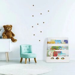 Kinder Home Ginger Home dječja polica s 3 odjeljka za spremanje knjiga, oblak, bijela Cene