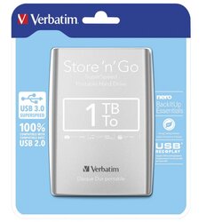 Hard DISK 2.5" 1TB USB 3.0 VERBATIM 53071 SREBRNI BLISTER Cene