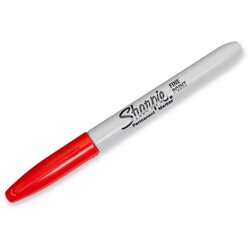 Sharpie permanentni marker fine crveni Cene