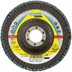 Klingspor SMT 924 abrasive mop disc 125x22,23 mm Grain 80 curve Cene