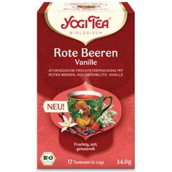 Yogi Tea Ekološke rdeče jagode vanilija - 17 čajnih vrečk Cene