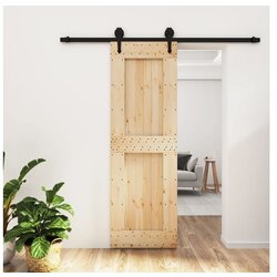 vidaXL Klizna vrata s priborom za montažu 70 x 210 cm masivna borovina Cijene