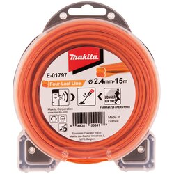 Makita Tiha najlonska nitka oranžna, Premer: 2,4 mm, Dolžina: 15m, E-01797 Cene