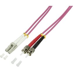 Logilink FP4LT03 steklena vlakna optična vlakna priključni kabel 50/125 µ Multimode OM4 3.00 m, (20435367) Cene