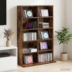 Cd ormar Dimljeni hrast 65 x 23,5 x 97,5 cm Konstruirano drvo Cene