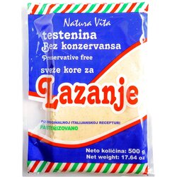 Natura Vita kore za lazanje sveže 500g Cene