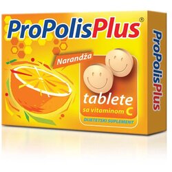 Propolisplus Propolis sa vitaminom C, Ukus narandže, 20 tableta Cene