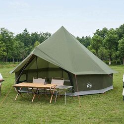Tipi šator s krovom Maslinastozelena 500 x 500 x 300 cm Cene