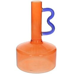 Andrea Fontebasso vaza Design Art h19cm, oranžna, borosilikatno steklo Cene