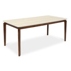 Art Invest Trpezarijski sto Linea Bež keramicka pl/ Braon drvene noge 1795x895x760mm Cene