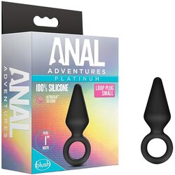 Anal Adventures Silikonski analni čep , velikost S, črn Cene
