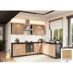 Stolkar KOTNI KUHINJSKI SESTAV ANIKA 200 X 260 CM - ARTISAN HRAST-Arlington hrast Cene