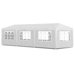 Multi Garden komercijalni vrtni paviljon šator – 3 × 9 m, 8 zidova, bijeli Cene