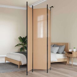  3-panelni pregradni zid Bež 150 x 220 cm Tkanina - Bež 150 x 220 cm Cijene