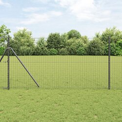 vidaXL Ograde Stupovi 26 kom Siva Ø32 mm 150 cm Galvanizirani Čelik Cijene