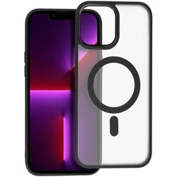 Matte Mag Cover ovitek, združljiv z MagSafe za iPhone 13 Pro Max črn Cene