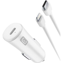 Cellular Line avto polnilec, usb-c + kabel mfi, 20W, iphone Cene