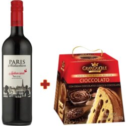  PARIS SEDUCTION Smooth & sweet Paris Seduction crveno vino 0,75l i GRAN DUCALE Panettone Čokolada 750g Cene