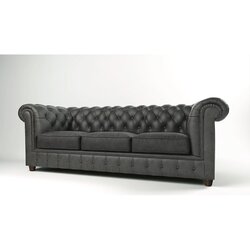 Ropez Antracit baršunasta sofa 230 cm Cambridge - Cene