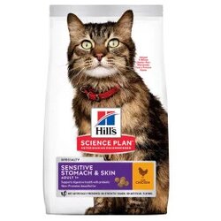 Hills Science Plan Adult Sensitive Stomach & Skin piščanec - 1,5 kg Cene