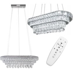 Toolight viseća stropna svjetiljka Crystal LED 102W Daljinski upravljač APP417-CP Cijene
