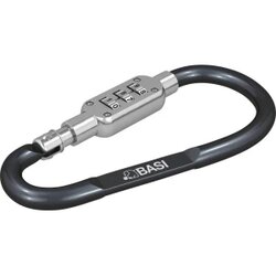Basi 0006-0104-1100 - karabiner kuka - anodizirani aluminij - 3-znamenkasta kombinacija brojeva - crna - 0006-0104- Cene