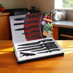 Cheffinger set od 6 noževa cf-mb03 i tchibo stolnjak ( 359286 ) Cene
