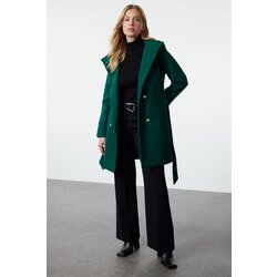 Trendyol Dark Green Regular Belted Coat Cijene