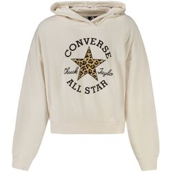 Converse hoodie dukserica za djevojčice s okruglim logom bijela Cijene
