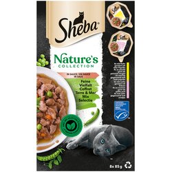 Sheba Varčno pakiranje Nature's Collection in Sauce 64 x 85 g - Fina raznolikost Cene