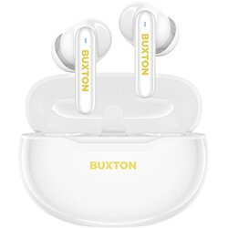 Buxton BTW 7200 White Tuya - In-ear wireless earphones with charging case, white Cene