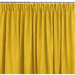  Curtain MILANA color mustard style classic transparent dragon tape 7.5 cm chenille 220x245 HOMEDE Cijene