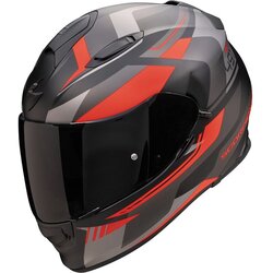 Scorpion kaciga Exo-491 abilis matt black red Cene