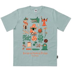 The Dudes European Fantasy Design Classic T-shirt aloe Cene
