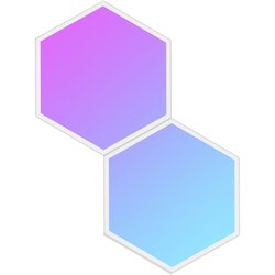 GOVEE Glide Hexa Light Panels Expansion 2 Pack Cene